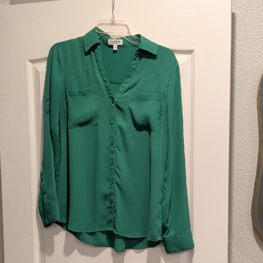 Size M, Express Portifino Shirt, Kelly Green